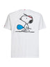 T-shirt Portland bianca con stampa Snoopy- Edizione Speciale