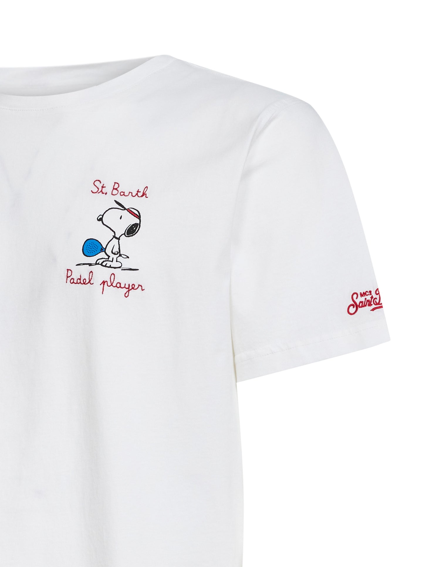 T-shirt Portland bianca con stampa Snoopy- Edizione Speciale