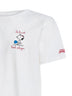 T-shirt Portland bianca con stampa Snoopy- Edizione Speciale