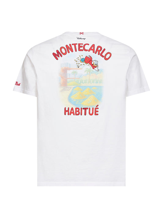 White Scrooge Montecarlo-print Portland T-Shirt