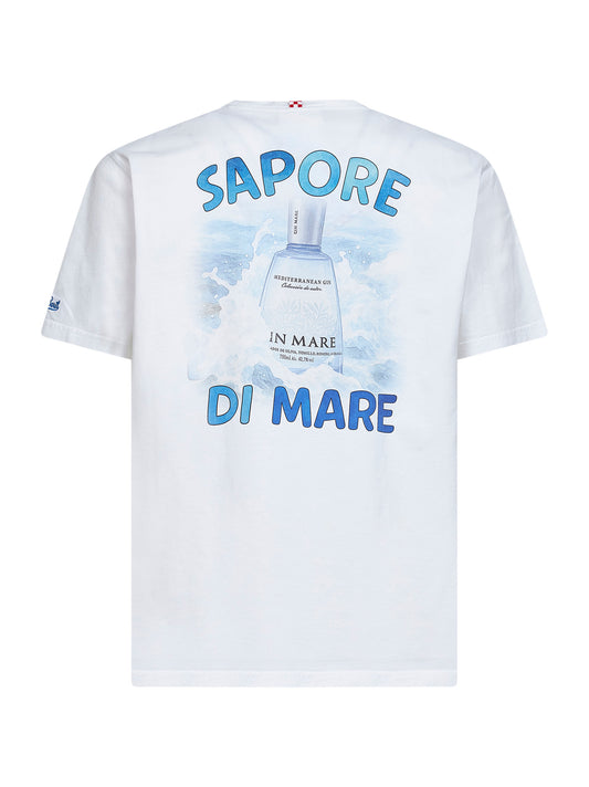 T-shirt Portland bianca con stampa Gin Mare - Edizione Speciale