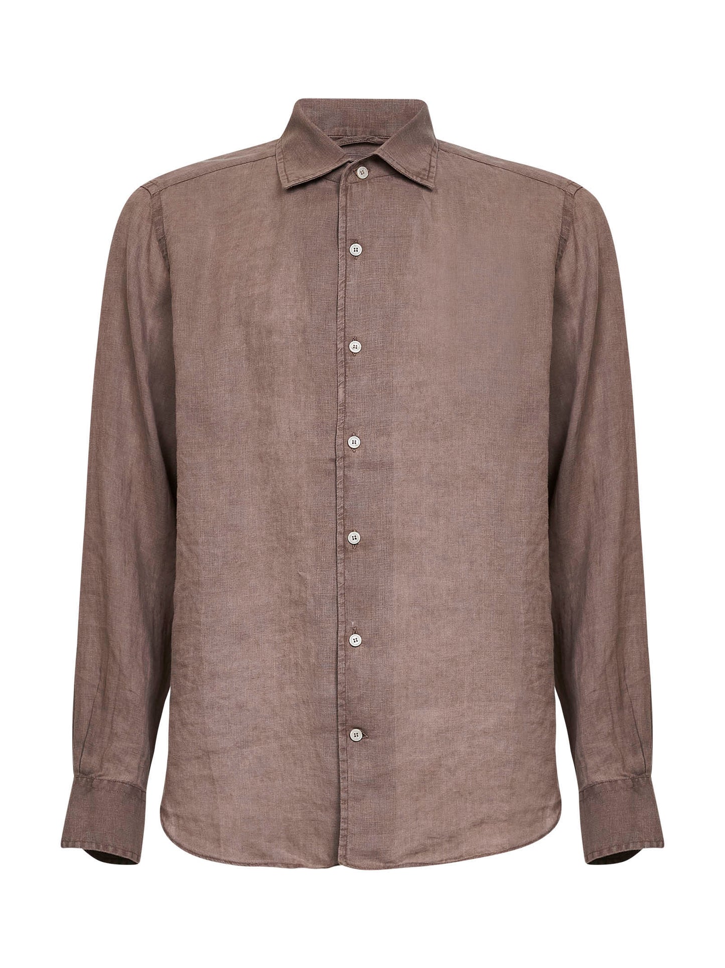 Brown linen Raphael shirt