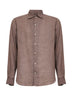 Brown linen Raphael shirt