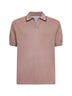 Nut cotton knit Sloan buttonless polo shirt