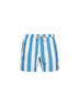 White and light blue striped Syros swim shorts