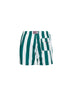 White and green striped Syros swim shorts
