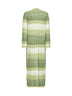 Cardigan lungo Tonia in maglia lurex a zig zag verde