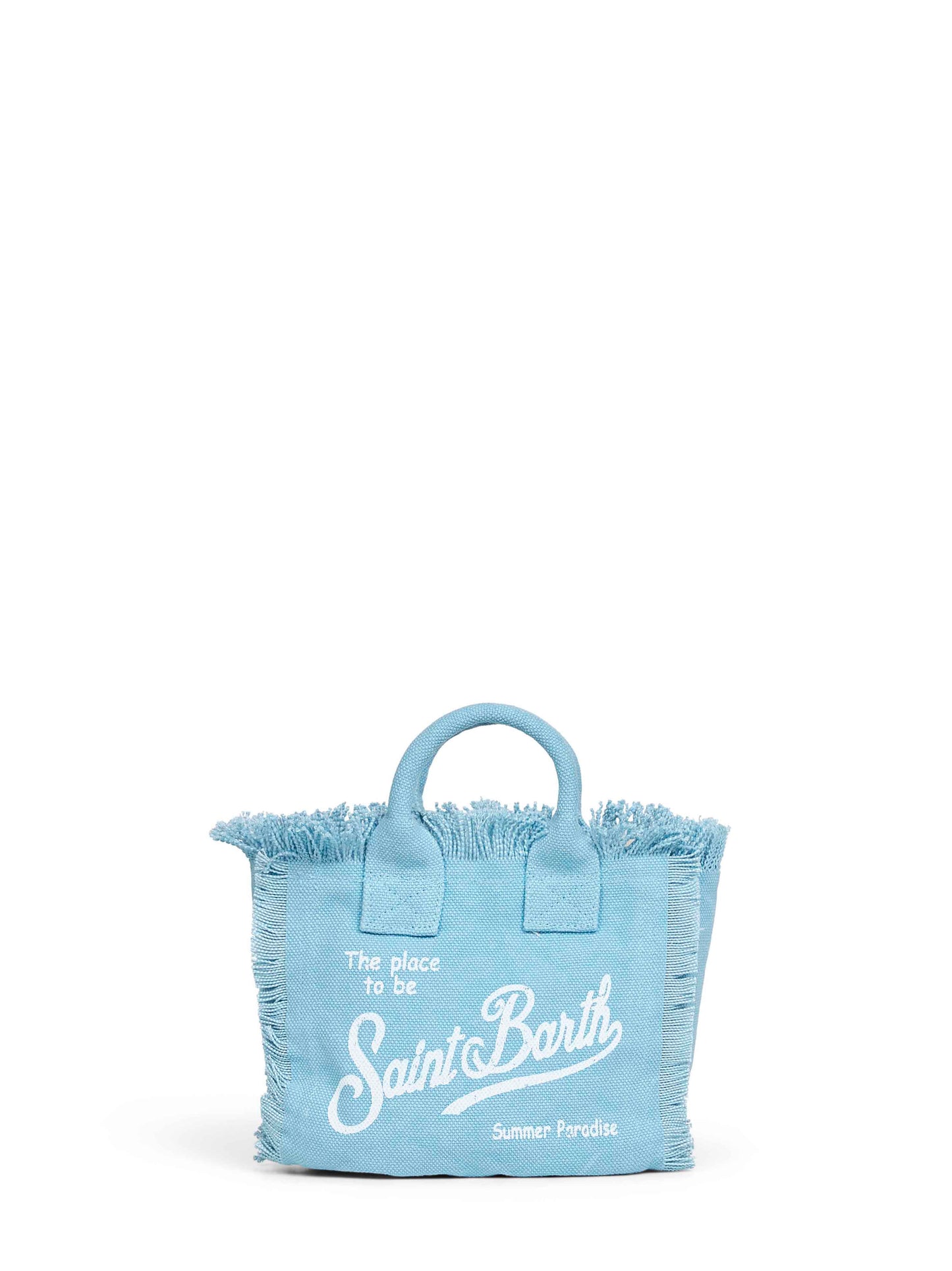 Borsa a mano con tracolla Mini Vanity azzurra
