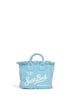 Borsa a mano con tracolla Mini Vanity azzurra