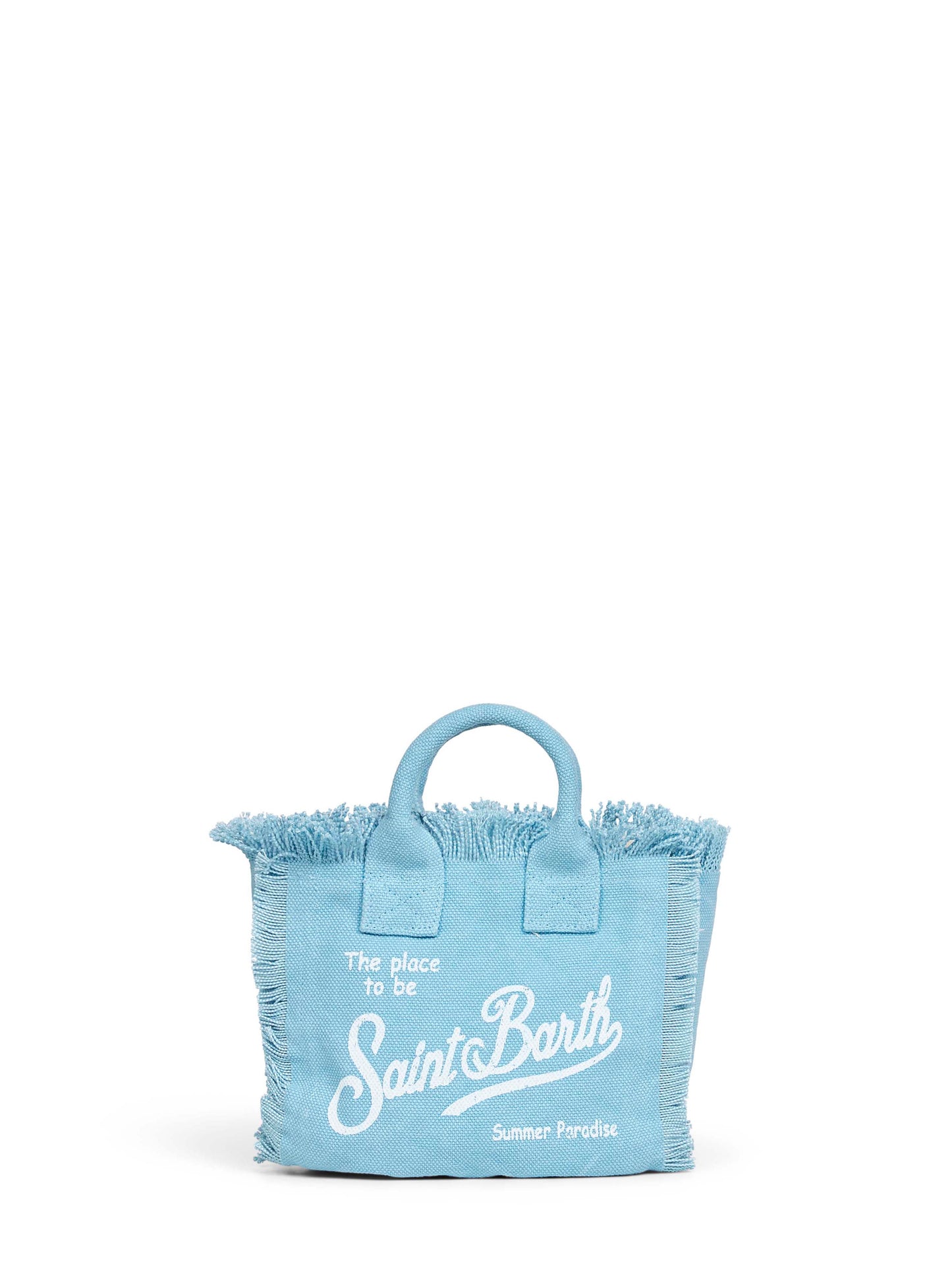 Borsa a mano con tracolla Mini Vanity azzurra