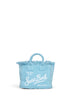 Borsa a mano con tracolla Mini Vanity azzurra