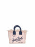 Borsa a mano con tracolla Mini Vanity rosa e panna