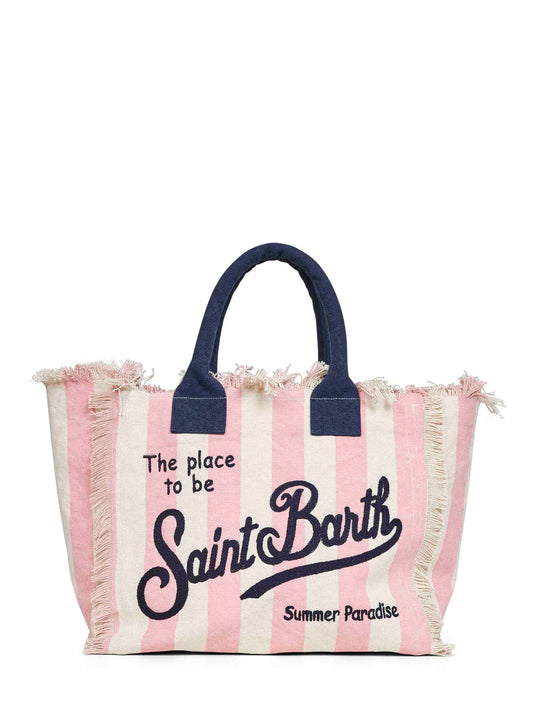Pink and cream Vanity handbag