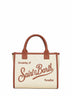 Borsa a mano con tracolla Vanity Bag Midi avorio