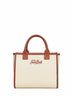 Borsa a mano con tracolla Vanity Bag Midi avorio