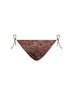 Brown bandana-print lycra Virgo classic bikini bottom