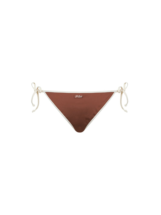 Brown lycra Virgo String ties bikini bottoms