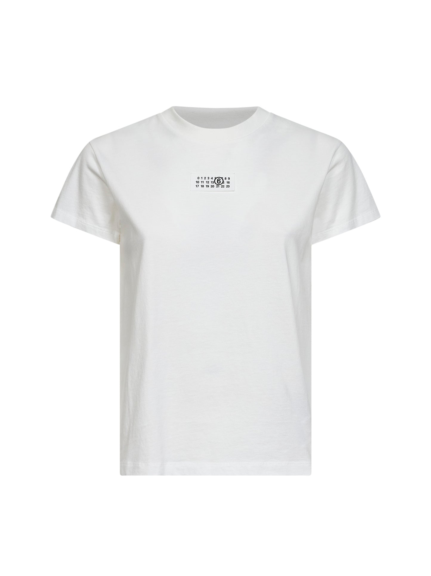 Off-white breathable cotton jersey numeric T-shirt