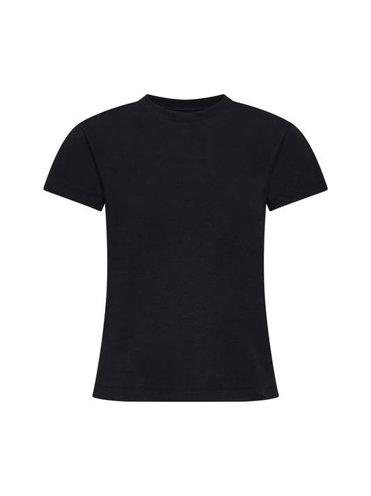 T-shirt numeric in jersey di cotone traspirante nero