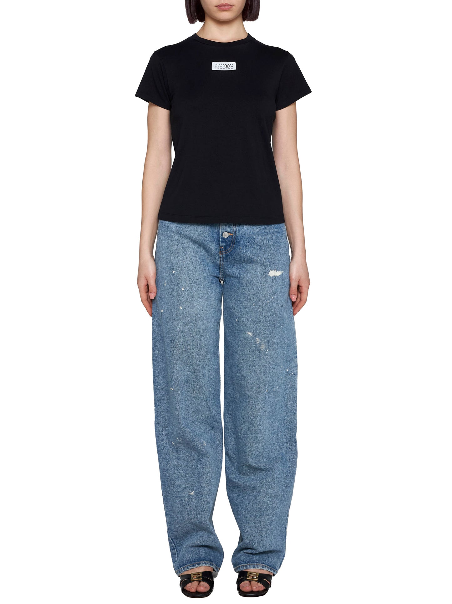 T-shirt in cotone con logo