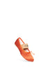 Orange satin Anatomic Numeric ballet flats
