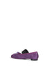 Purple satin Anatomic Numeric ballet flats