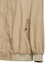 Beige cotton oversized bomber jacket