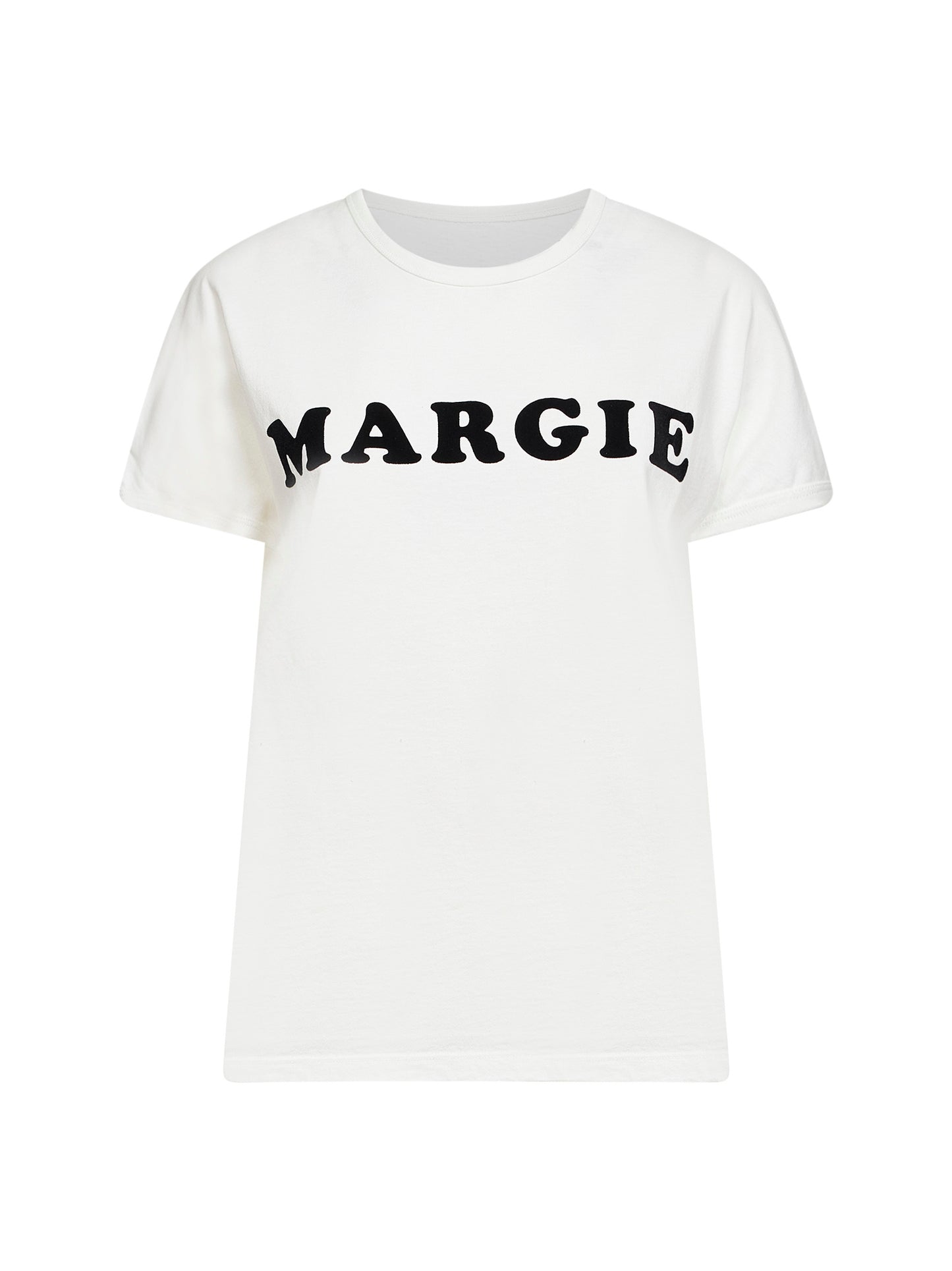 White vintage jersey printed T-shirt