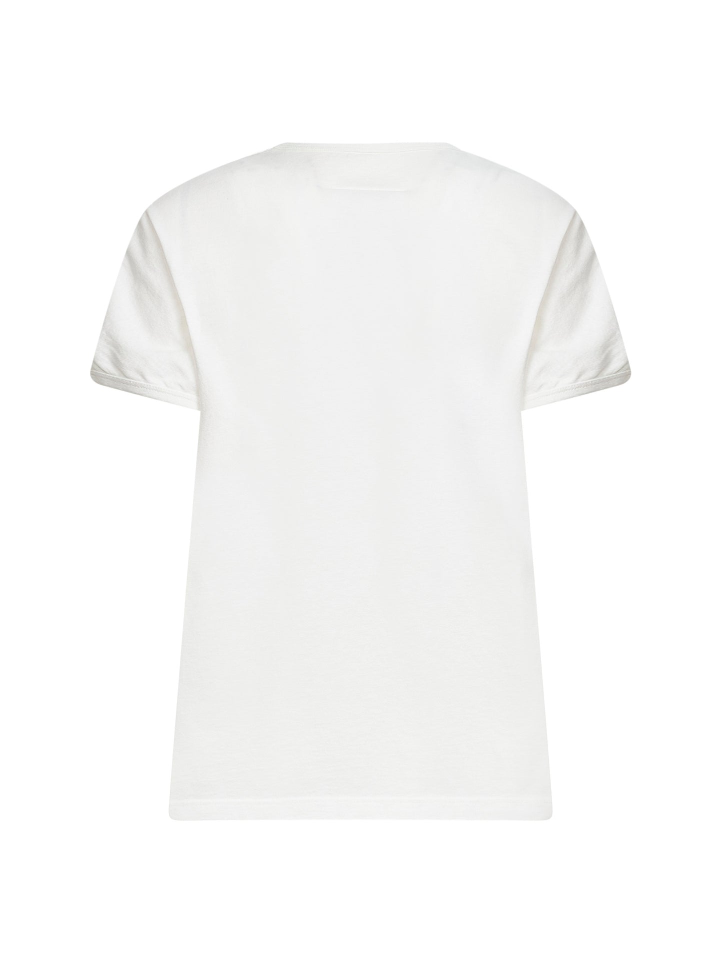 White vintage jersey printed T-shirt