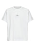 White cotton jersey numeric T-shirt