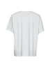 T-shirt in jersey bianco con numeric signature