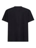 Black jersey spray-print T-shirt