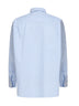 Camicia in popeline a righe azzurro e bianco