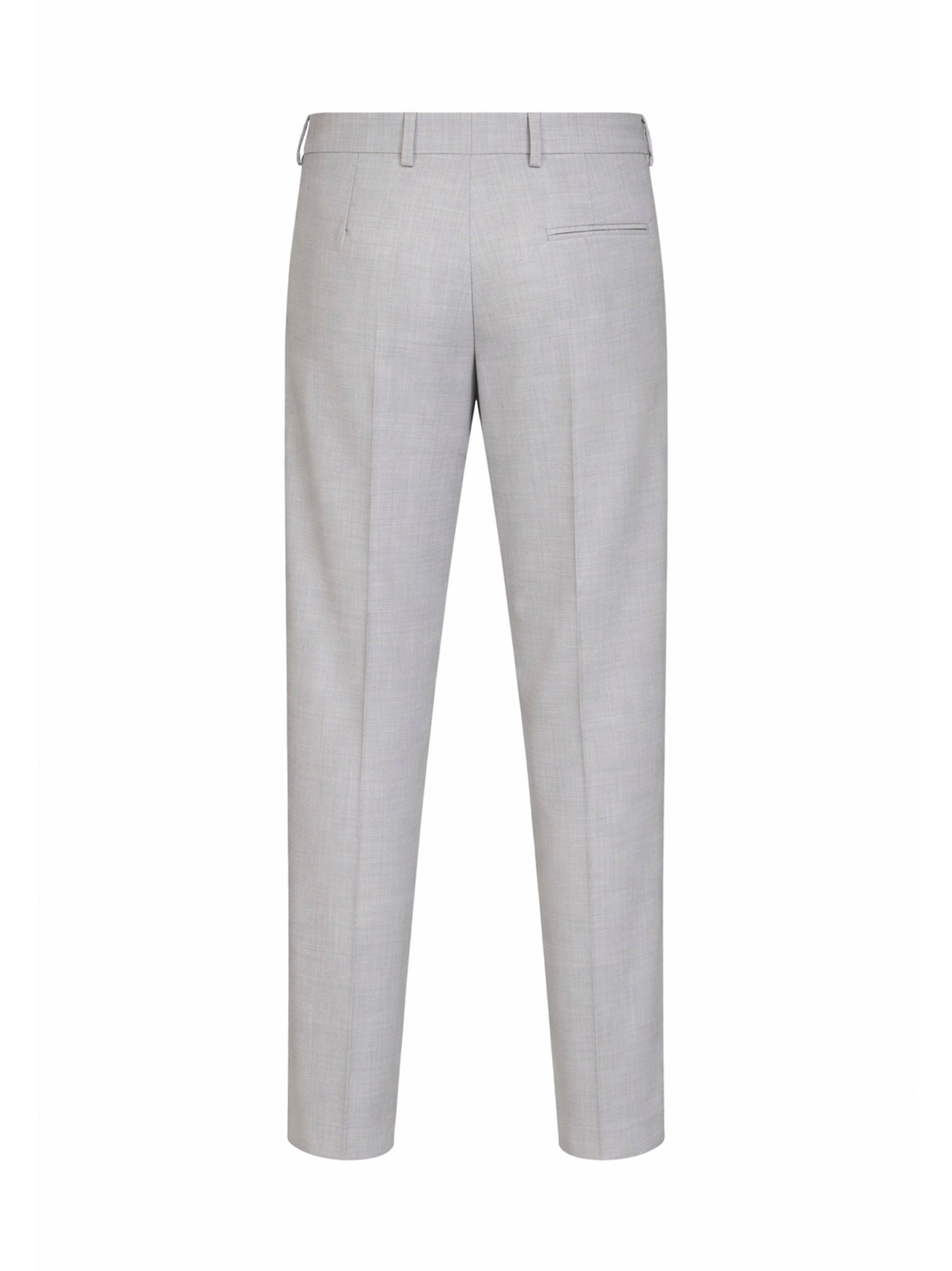 Pantaloni sartoriali bicolore in misto lana vergine grigio