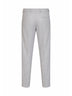 Pantaloni sartoriali bicolore in misto lana vergine grigio