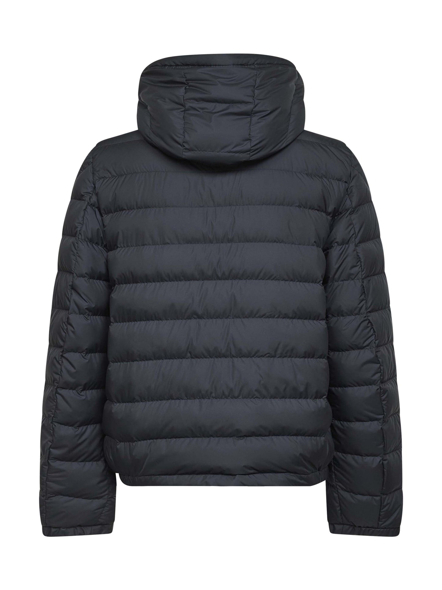 Piumino corto con cappuccio Vermeille nero