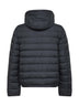 Piumino corto con cappuccio Vermeille nero