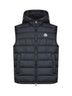 Gilet imbottito con cappuccio Marseillan nero