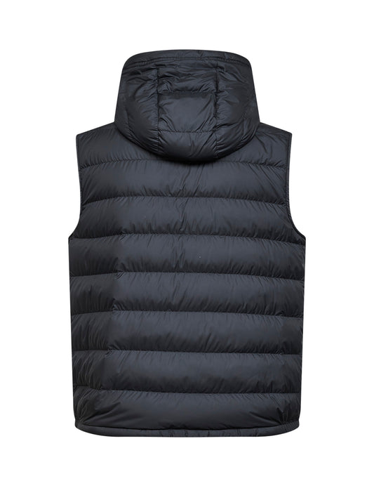 Gilet imbottito con cappuccio Marseillan nero