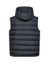Gilet imbottito con cappuccio Marseillan nero