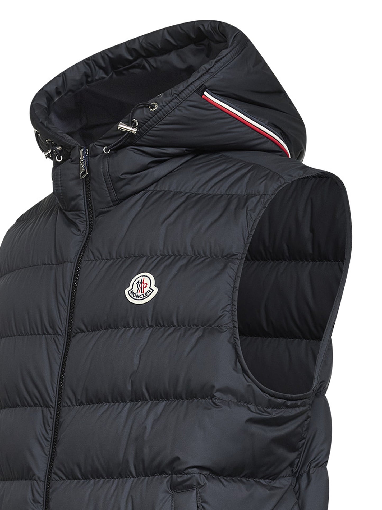 Gilet imbottito con cappuccio Marseillan nero