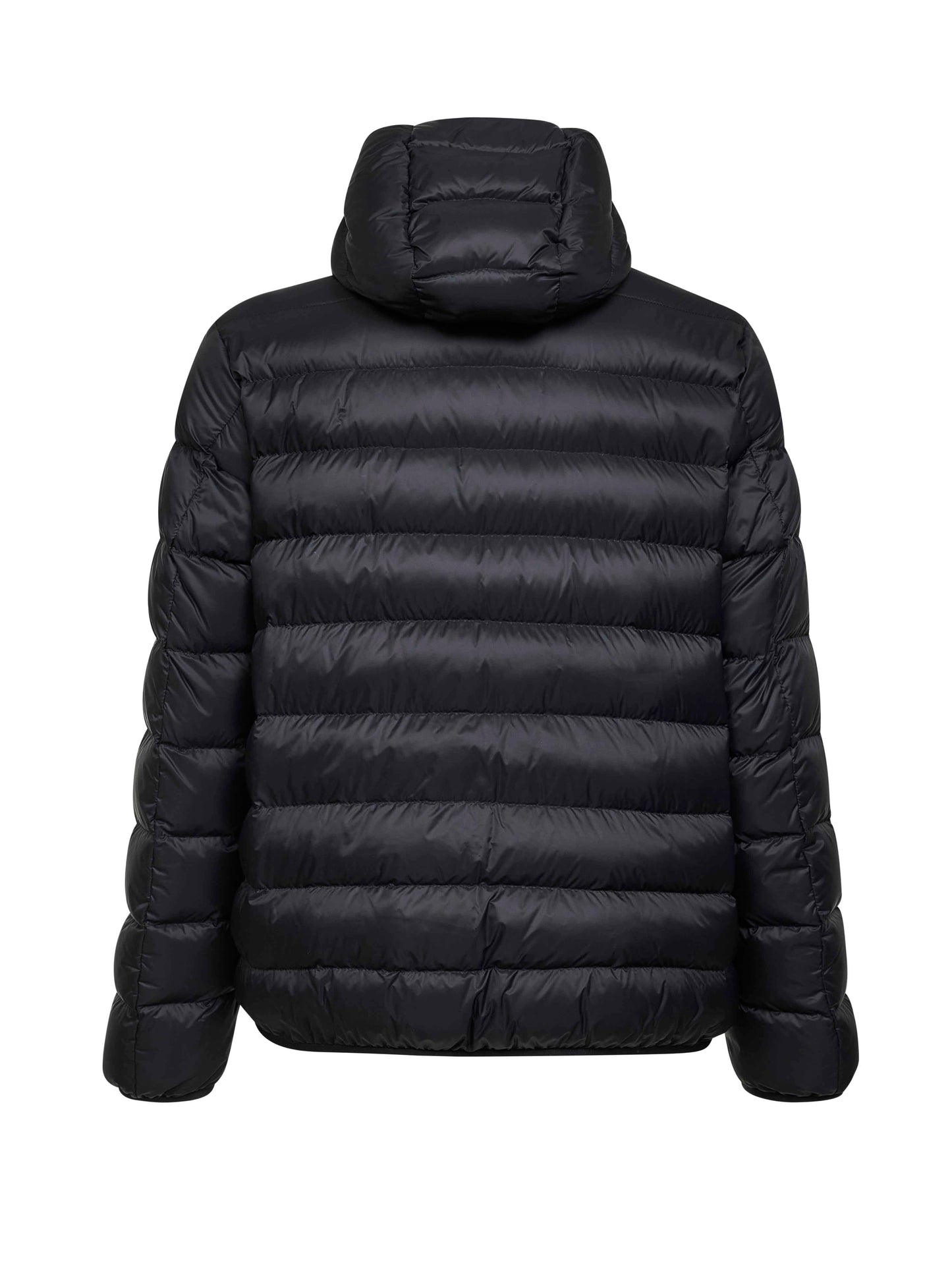 Piumino corto con cappuccio Alrai nero