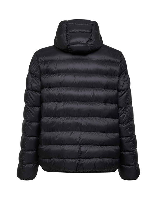Piumino corto con cappuccio Alrai nero