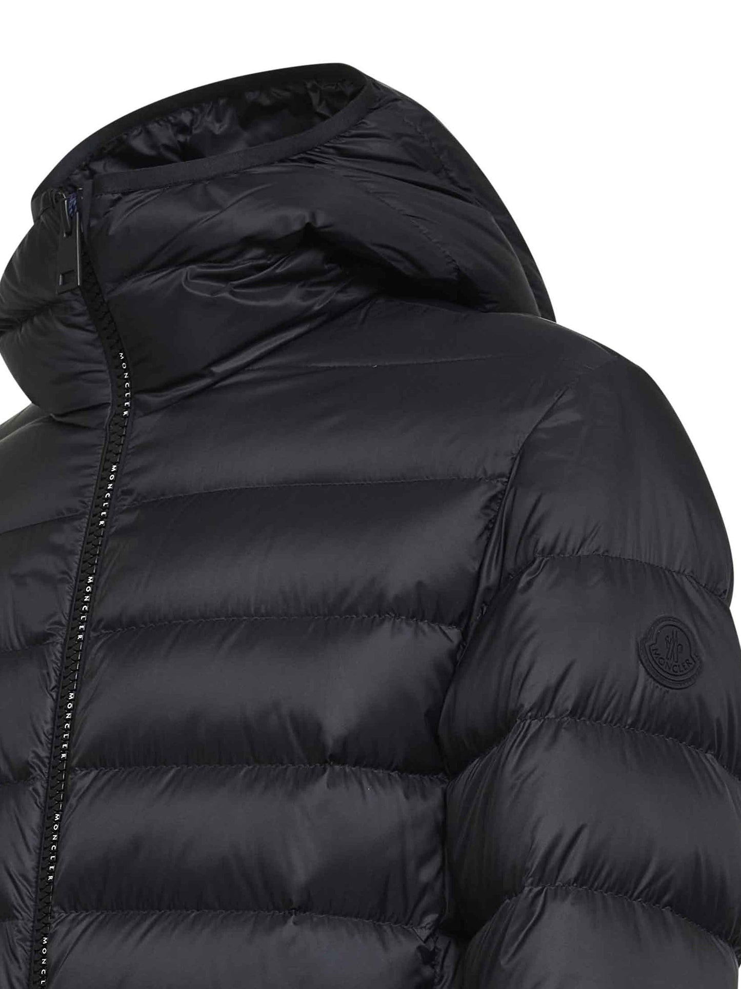 Piumino corto con cappuccio Alrai nero