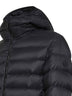 Piumino corto con cappuccio Alrai nero