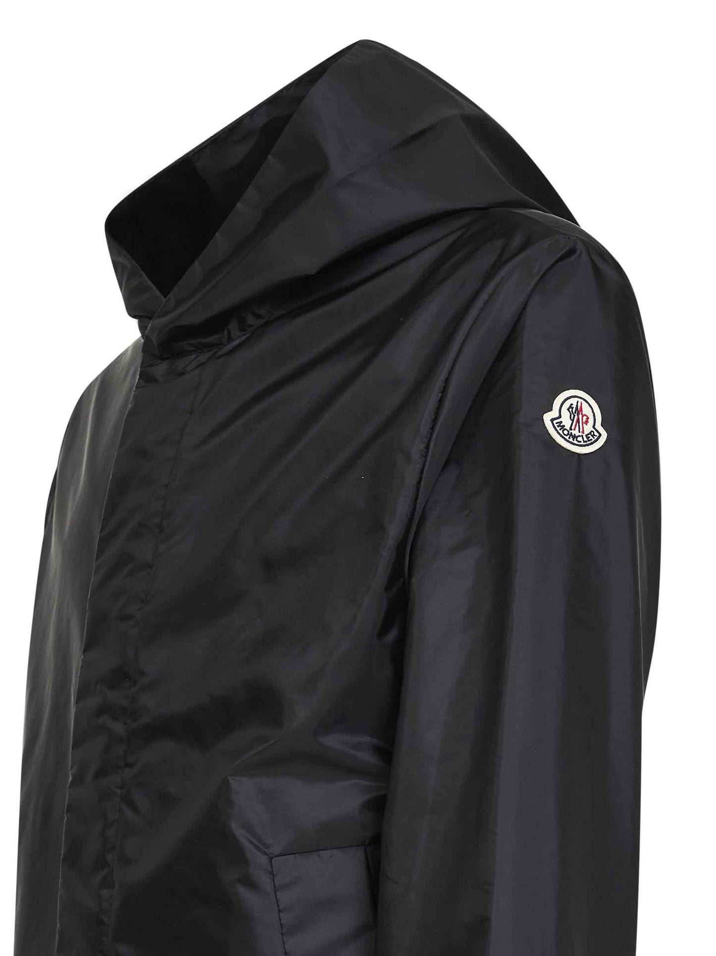 Giacca a vento con cappuccio Grandans nera