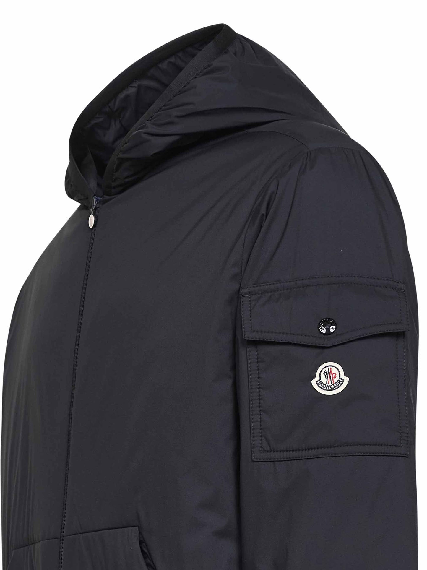 Piumino corto con cappuccio Monteynard nero