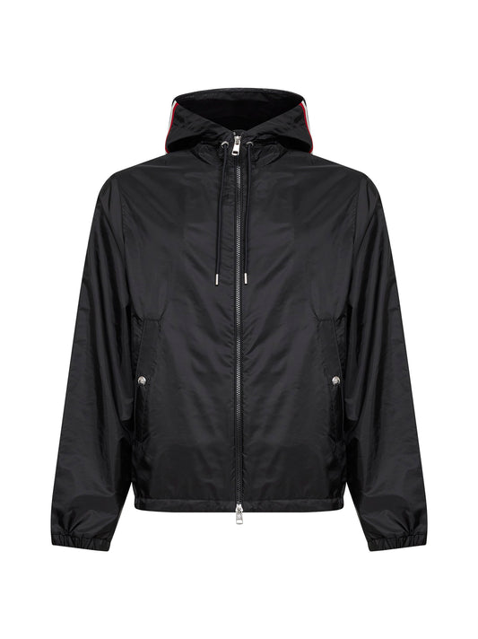 Giacca a vento con cappuccio Grimpeurs nera