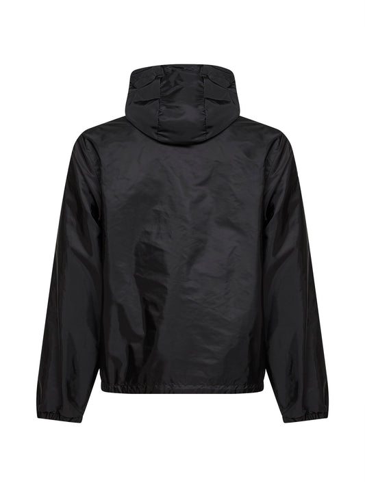 Giacca a vento con cappuccio Grimpeurs nera