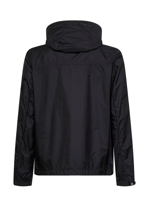 Black Etiache hooded waterproof jacket